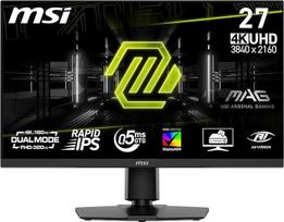 MSI MAG 272URDF E16 27 colių UHD žaidimų monitorius - greitas IPS skydelis 3840 x 2160, 0,5 ms, "DisplayHDR 400", "AI Vision", dvigubas režimas, HDMI 2.1, DP 1.4a, reguliuojamas pakreipimas ir aukštis, juodas