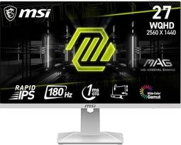 MSI MAG 274QRFW 27 colių WQHD žaidimų monitorius - skydelis Rapid IPS 2560 x 1440, 180 Hz/1 ms GTG, spalvų diapazonas sRGB 123 %, dizainas be ribų, DisplayHDR 400 - "DisplayPort 1.4a", HDMI 2.0b