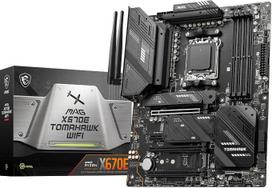 MSI MAG X670E Tomahawk WiFi pagrindinė plokštė, ATX - Palaiko „Ryzen“ 9000, 8000 ir 7000 serijos procesorius, AM5-80A SPS VRM, DDR5 atminties pagreitinimą iki 6600+ MHz/OC, PCIe 5.0 x16, M.2 Gen5, „Wi-Fi 6E“