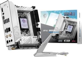 MSI MPG B860I Edge TI WiFi pagrindinė plokštė, Mini-ITX - Palaiko „Intel Core Ultra“ procesorius (2-oji serija), LGA 1851-110A SPS VRM, „DDR5 Memory Boost“ (8600+ MT/s OC), „PCIe 5.0 x16“, „M.2 Gen5“, „Wi-Fi 7“