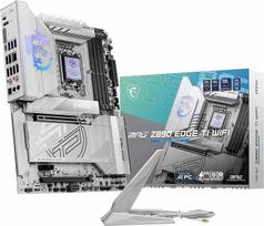 MSI MPG Z890 Edge TI WiFi pagrindinė plokštė, ATX – suderinama su „Intel Core Ultra“ procesoriais (2-oji serija), LGA 1851-90A SPS VRM, DDR5 atminties pagreitinimas (9066+ MT/s OC), PCIe 5.0 x16, M.2 Gen5, „Wi-Fi 7“, 5G LAN