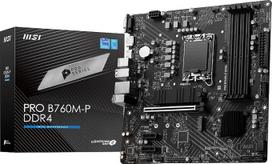 MSI PRO B760M-P DDR4 ProSeries pagrindinė plokštė – suderinama su „Intel“ 12-osios ir 13-osios kartos procesoriais – LGA 1700, DDR4, PCIe 4.0, M.2, Gbps LAN, USB 3.2 Gen2, mATX