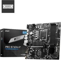 MSI PRO B760M-P pagrindinė plokštė, Micro-ATX - palaiko 12, 13 ir 14 kartos "Intel Core" procesorius, LGA 1700 - DDR5 atminties didinimas 6800+MHz/OC, PCIe 4.0 x16 lizdas, M.2 Gen4 lizdai