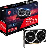 MSI Radeon RX 6500 XT MECH 2X 4G OC žaidimų vaizdo plokštė – GPU 2685/2825 MHz, 4000MB DDR6 atminties, V508-003R, juoda