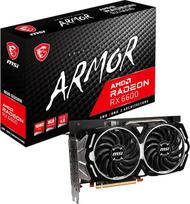 MSI Radeon RX 6600 Armor 8G žaidimų vaizdo plokštė – AMD RX 6600, GPU 2044/2491 MHz, 8000MB DDR6 atminties
