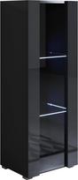 muebles bonitos Luke V2 modelio spintelė 40 x 128 cm su standartinėmis kojelėmis Juoda