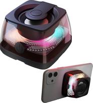 mumisuto S28 Nešiojamas magnetinis "Bluetooth" garsiakalbis su 3D kambario garsu ir RGB apšvietimu, 100 g lengva maža muzikinė dėžutė "Bluetooth", telefono laikiklis "iPhone", "Android", TWS suporavimas