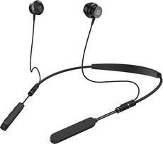 N NEWTOP AB28 kaklo juostos metalinės ausinės Patogios sportinės "Bluetooth" V5.3 bėgimo fitneso kaklo mikrofono valdiklis Muzikos skambučiai Stiprūs bosai IPX7 vandeniui atsparus mobilusis telefonas išmanusis telefonas (juodas)