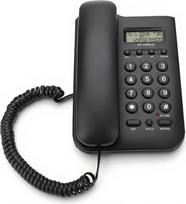 N.INC laidinis telefonas, LCD ekranas, namų laidinis stalinis telefonas, fiksuotojo ryšio telefonas, FSK/DTMF, paprastas telefonas, skambinimas naudojant laisvų rankų funkciją, analoginis telefonas namams, biurui, viešbučiui ir kt. (juodos spalvos)