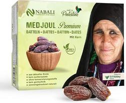 NABALI FAIRKOST FOR ALL NABALI FAIRKOST „Medjool“ datulės iš Palestinos 100 % natūralios, aromatingos, tradicinės, šviežios, rytietiškos I Be konservantų I Tinka veganams I 1 kg (1 vnt. pakuotė), didelės/„Jumbo“