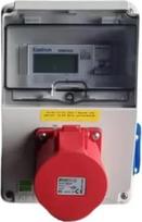 NAKA elektros skaitiklis 32A MID kalibruotas mobilusis skaitmeninis adapteris 400 V / 32 A CEE kištukas ir jungtis 1 x 230 V