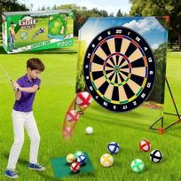 Namų golfo žaidimų rinkinys su putt matu, klijuojamais kamuoliukais ir nešimo krepšiu – „Cornhole“ žaidimas sodui, paaugliams ir suaugusiems