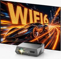 Namų kino „Smart“ projektorius 4K su automatiniu fokusavimu, 2300 ANSI FHD projektorius su „Wi-Fi“ ir „Bluetooth“, NFC, transliacijos programėlėmis, LED projektorius, suderinamas su žaidimų konsolėmis ir mobiliaisiais telefonais per HDMI bei USB