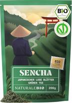 NaturaleBio Japoniška Sencha arbata - 200 g ekologiškos žaliosios arbatos - 100 % gryna ir natūrali žalioji japoniška žalioji arbata - palaidi pirmojo derliaus lapeliai - ekologiškas produktas, užaugintas Japonijoje