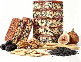 Natūralūs figų ir graikinių riešutų pyragėliai, 6 natūralūs ingredientai, be priedų, viena pakuotė, 360 g / 18–20 vnt.