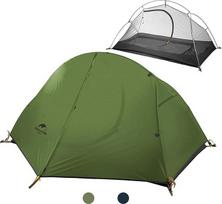 Naturehike Ultralight palapinė, 1-2 asmenų kupolinė palapinė, atspari vandeniui, skirta kuprinėms, skirta žygiams su 3 metais, lengvai įrengiama žygiams, nešiojama, apsauganti nuo UV spindulių, dviejų sluoksnių stovyklavimo palapinė