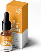 NatureHolic Vita Drops Fish | Žuvų maisto priedas | Svarbūs vitaminai ir mikroelementai | Gėlavandenių ir sūriųjų akvariumų žuvims | Skatina gyvybingumą ir gerą savijautą | 30 ml