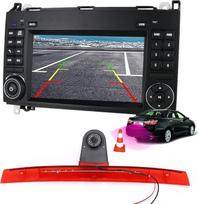 Navigacijos rinkinys: "Android/Carplay" automobilinis radijo imtuvas GPS navigacija 7 colių ekranas jutiklinis ekranas Bluetooth + HD naktinio matymo automobilinė galinio vaizdo kamera, skirtas "Mercedes Benz Viano Vito W639 V6" 2003-2014 m.