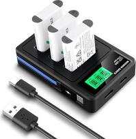 NEEWER Basics 3 NP-BX1 atsarginių baterijų pakuotė su trigubu USB įkrovikliu, 1090 mAh fotoaparato atsarginis maitinimo šaltinis, suderinamas su "Sony ZV1 ZV-1 II Cybershot RX100 RX100 RX100II RX100M II HDR-AS15 HDR-AS30