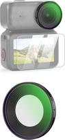 NEEWER Juodas difuzinis 1/4 filtras, suderinamas su "DJI Osmo Nano", prisukamas veiksmo kameros objektyvo filtras, daugiasluoksnis optinis stiklas, nuotraukų priedai su grūdinto stiklo ekrano apsauga