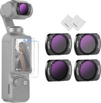 NEEWER magnetinių ND filtrų rinkinys, suderinamas su DJI Osmo Pocket 3 Creator Combo priedais, 4 pakuotės, HD neutralaus tankio poliarizacinis filtras ND8/CPL ND16/CPL ND32/CPL ND64/CPL, 2 x ekranas