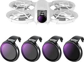 NEEWER ND/PL filtrų rinkinys, suderinamas su DJI NEO, 4 pakuotės ND8/PL ND16/PL ND32/PL ND64/PL neutralaus tankio poliarizatoriaus filtrų priedai, plonas daugiasluoksnis dengtas HD optinis stiklas, FL-N23