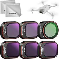 NEEWER ND filtrų rinkinys, suderinamas su DJI Mini 4 Pro, 6 pakuotės daugiasluoksnio HD optinio stiklo ND8 ND16 ND32 ND64 ND128 CPL žiedinio poliarizacinio neutralaus tankio filtro dronų priedai, 2 x valymo šluostė
