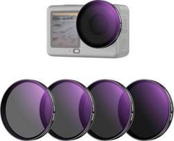 NEEWER ND/PL filtrų rinkinys, suderinamas tik su "DJI Osmo Action 6", ND8/PL+ND16/PL+ND32/PL+ND64/PL poliarizacinis filtras, neutralaus tankio filtras, CPL objektyvo filtras, daugiasluoksnis HD veiksmo kamerų filtras