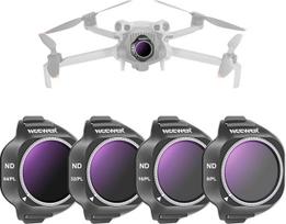 NEEWER ND/PL filtrų rinkinys, suderinamas su DJI Mini 5 Pro drono kamera (ND8/PL+ND16/PL+ND32/PL+ND64/PL), 4 vnt., užmaunamas poliarizacinis filtras ND neutralaus tankio filtro objektyvo filtras, daugiasluoksnis