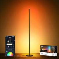 NEEWER NF04 išmanusis LED grindų šviestuvas, 1000 lm RGBW grindų šviestuvas kampui, suderinamas su "Google Assistant" ir "Alexa", APP/AI dizainas/Muzikos sinchronizavimas/16 milijonų spalvų, skirtas žaidimų aplinkos apšvietimui