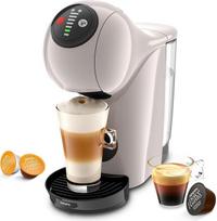 NESCAFÉ DOLCE GUSTO Genio S kavos kapsulinis kavos aparatas, nuimamas 0,8 l vandens bakelis, karštiems ir šaltiems gėrimams ruošti, 1500 W, 15 barų siurblio slėgis, "Eco" režimas, ypač kompaktiškas, Taupe, KP243AF0
