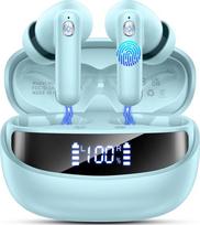 Nerunsa 2026 "Bluetooth" ausinės, belaidės "Bluetooth 5.4 HiFi Stereo", 50 valandų trukmės ausinės su ENC triukšmą slopinančiais mikrofonais, ausinės