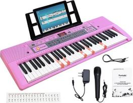 Nešiojamas 61 klavišų skaitmeninis pianinas, elektriniai pianinai namams su automatiniu akompanimentu, elektriniai mini pianinai vaikams ir suaugusiems, skaitmeniniai pianinai