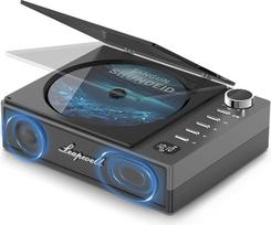 Nešiojamas CD grotuvas, „Leapwell“ nešiojamas CD grotuvas su „Bluetooth“ ir garsiakalbiu, nešiojamas mažas vaikams skirtas CD grotuvas su nuotolinio valdymo pultu, CD grotuvas su „Anti-Skip“ funkcija ir ausinėmis, juodos spalvos