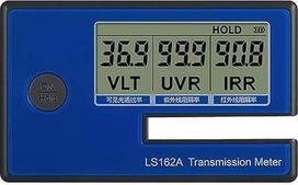 Nešiojamas langų tamsinimo plėvelės pralaidumo matuoklis, nešiojamas langų plėvelės pralaidumo matuoklis, 1400 nm infraraudonųjų spindulių slopinimas, UV spindulių blokavimo koeficientas, matomos šviesos pralaidumas