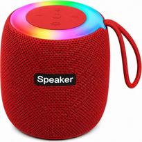 Nešiojamas „Bluetooth“ garsiakalbis, 5 W, su RGB apšvietimu, belaidis garsiakalbis, IPX4, įmontuotas žemų dažnių garsiakalbis, laisvų rankų mikrofonas, USB, TF kortelė, suderinamas su „iPhone“, „Android“ ir kompiuteriu (SH-309)