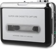 Nešiojamasis kasetinis magnetofonas Konverteris, kasetės į MP3 konverteris, kasetės į skaitmeninius failus per USB