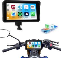 Nešiojamasis motociklo "Carplay" ekranas su belaidžiu "CarPlay" "Android" automobiliu, 6 colių IP68 vandeniui atsparus motociklo GPS "CarPlay" ekranas palaiko "Bluetooth", "Mirrorlink", "Siri