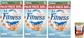 Nestlé Fitness Original Integrali, viso grūdo kviečių ir avižinių dribsnių dribsniai 3 x 625 g + itališka gurmaniška Polpa 400 g