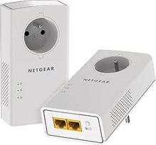 NETGEAR 2 adapterių pakuotė CPL 2000Mbit/s- 2 prievadai 10/100/1000 RJ45 - Su integruota jungtimi PLP2000-100FRS