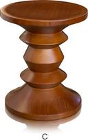 NEUERRAUM Riešutmedžio taburetė, kavos staliukas, šoninis staliukas, iš masyvios riešutmedžio medienos, aukštis 40 cm x plotis 33 cm (C)