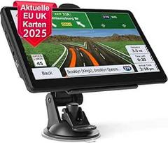 NEWFUN navigacijos prietaisai automobiliui, GPS navigacijos prietaisai sunkvežimiams, 2025 Europos žemėlapiai, 5 colių navigacijos prietaisas automobiliui, nemokamas žemėlapio atnaujinimas, su įspėjimu apie greitį POI, vadovavimas balsu