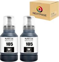 NEXTPAGE 105 rašalas, skirtas „Epson EcoTank 105“, suderinamas su spausdintuvais „ECOTANK ET-7700“, „ET-7750“, „L7160“, „L7180“ – rašalo rinkinys (2BK)