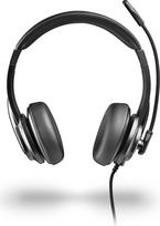 NGS VOX605 USB-C stereofoninės ausinės su lanksčiu mikrofonu, USB-A, triukšmo slopinimas, garsumo valdymas, sustiprintas galvos lankelis, "Plug & Play", skirtos kompiuteriui, nešiojamajam kompiuteriui, planšetiniam kompiuteriui ir išmaniajam telefonui