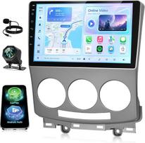 NHOPEEW automobilių radijas, skirtas „Mazda 5“ (2007–2010 m.) su internetiniu vaizdo transliavimu | Belaidžio „CarPlay“ ir „Android Auto“ palaikymas, valdymas nuo vairo, DSP, „MirrorLink“ ir atbulinės eigos kamera