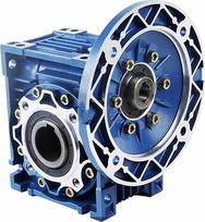 NMRV050 Sraigtinė reduktoriaus pavara 80B5 su apvaliu flanšu, 19 mm įėjimo velenu, 24 mm išėjimo skyle ir metaliniu korpusu (perdavimo santykis 50:1)