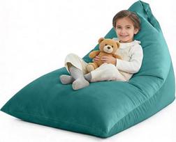 Nobildonna Bean Bag kėdės dangtis (be užpildymo) suaugusiems paaugliams Bean Bag Lounger Sofa storas aksomo dangtis užpildytas saugojimo 400L (tamsiai žalia, didelis)