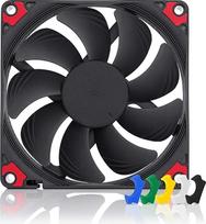 Noctua NF-A9x14 HS-PWM chromax.black.swap, tylusis siaurasis aukščiausios klasės ventiliatorius, 4 kontaktų (92x14 mm, juodas) | Didelis oro srautas, mažas triukšmas, 14 mm pločio ventiliatorius, skirtas kompiuterių ir elektronikos aušinimui, keičiamos sp