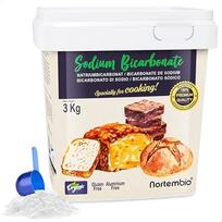 NortemBio Soda bikarbonatas 3 kg, geriamoji soda. Maistinės kokybės. Aukščiausios kokybės. Sukurta Jungtinėje Karalystėje.