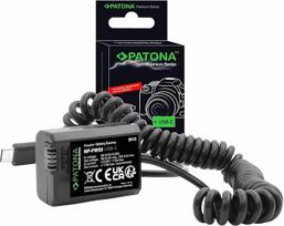NP-FW50 baterija USB-C Premium maitinimo šaltinis Maitinimo adapteris Įkroviklio jungtis Adapteris suderinamas su "Sony NPFW50 NEX 3 5 6 7 DSC-RX10 Mark II III IV Alpha 7 A7 A7S A7R A7II A5000 A6000 A6300 A6400